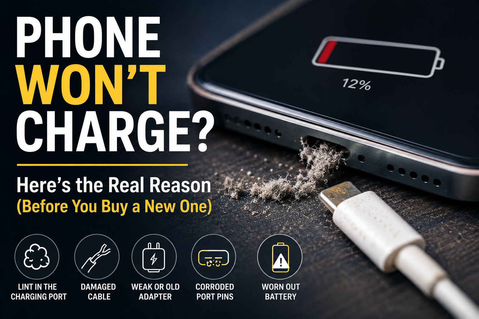 Phone Won't Charge? Here's the Real Reason